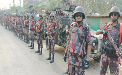 সারা দেশে ১৫২ প্লাটুন বিজিবি মোতায়েন